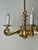 Hollywood Regency Brass 6-Arm Chandelier by Leclaire & Schäfer, 1970s For Sale - Image 14 of 16