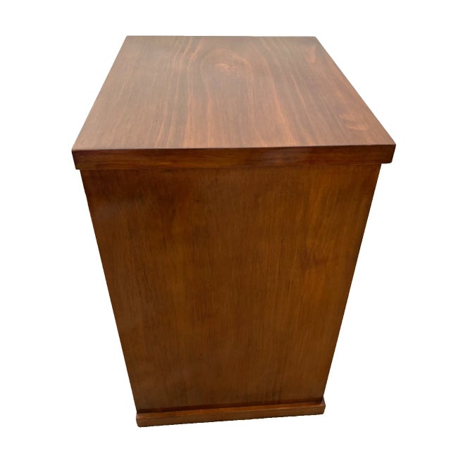 Wood Vintage File Cabinet Mission Arts and Crafts Style Three Drawers One Legal Size For Sale - Image 7 of 13