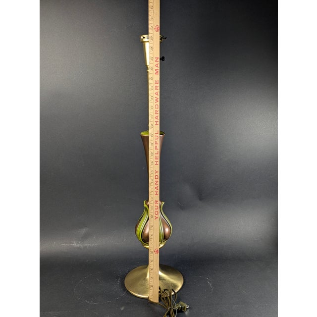 Pair of Sculptural Mid-Century Modern Lamps Organic Geometric Influenced For Sale - Image 6 of 12