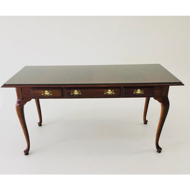 1980s Vintage Queen Anne Style Writing Desk Chairish