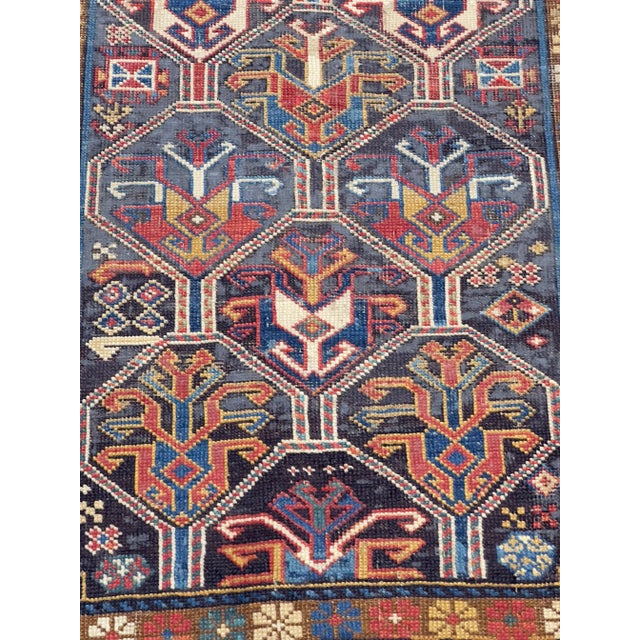 Textile Antique Caucasian Kazak Rug 3’5" X 6’1" For Sale - Image 7 of 11