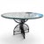 This amazing table is in the style of William Switzer's hand forged iron the Biscayne Cigarette Table, custom made and rare.