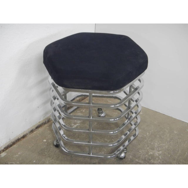 Stool with Wheels, 1960 For Sale - Image 4 of 10