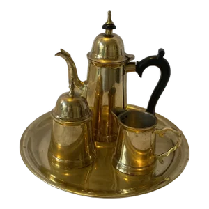 Vintage Turkish Coffee Set- 4 Pieces