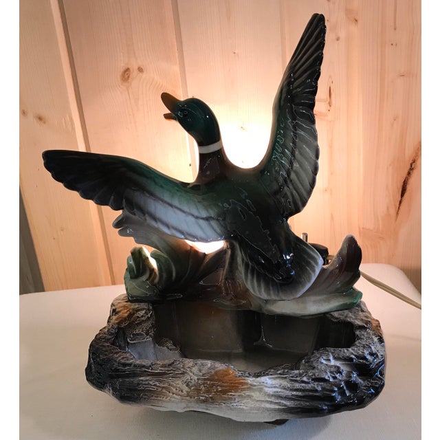 Lane & Co. MidCentury Ceramic Duck TV Lamp Chairish