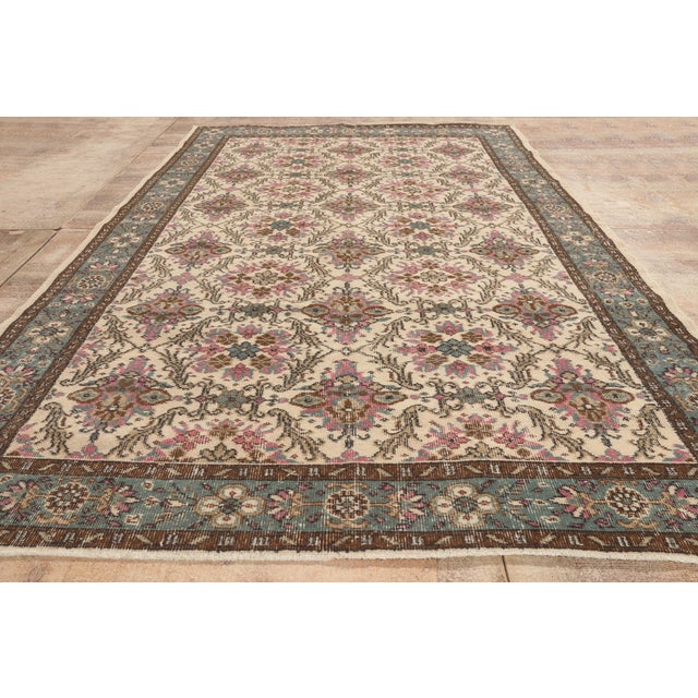 Vintage Turkish Sivas Rug, 05'08 X 10'00 For Sale - Image 9 of 10