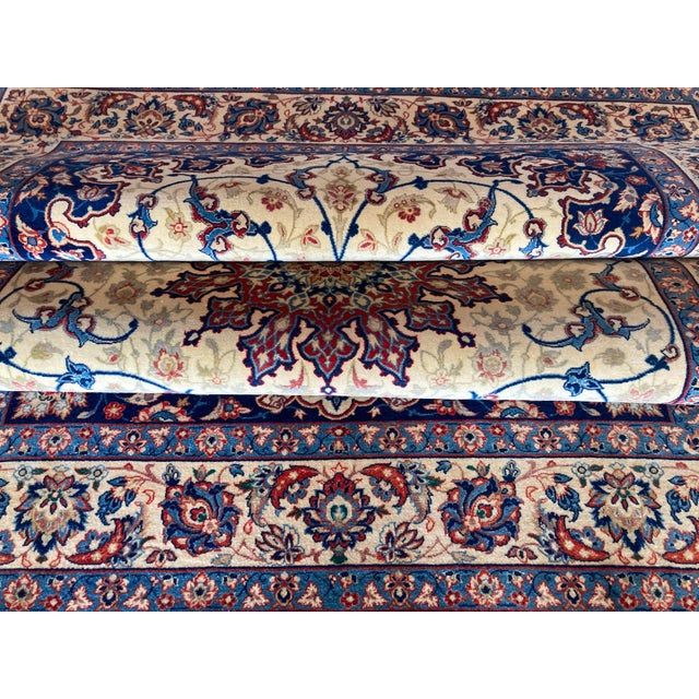 Vintage Isfahan Rug, 1940s For Sale - Image 10 of 13