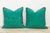 Pair of Pala Green Dotted Ahir Handloom Pillows For Sale In Los Angeles - Image 6 of 7
