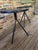 28 tall and 20 wide, these can be used inside or under a covered patio. tops have been treated with a marine sealing...