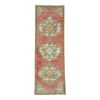 Turkish Vintage Rug 3'7" x 10'5" #20849 For Sale