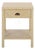 Apis Raffia 1 Drawer 1 Shelf Accent Table in Natural For Sale
