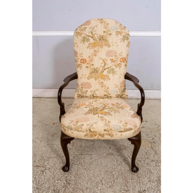 Age: Approx: 40 Years Old Details: High Quality Construction Signed On Back Legs Gooseneck Arms Solid Mahogany Overall...