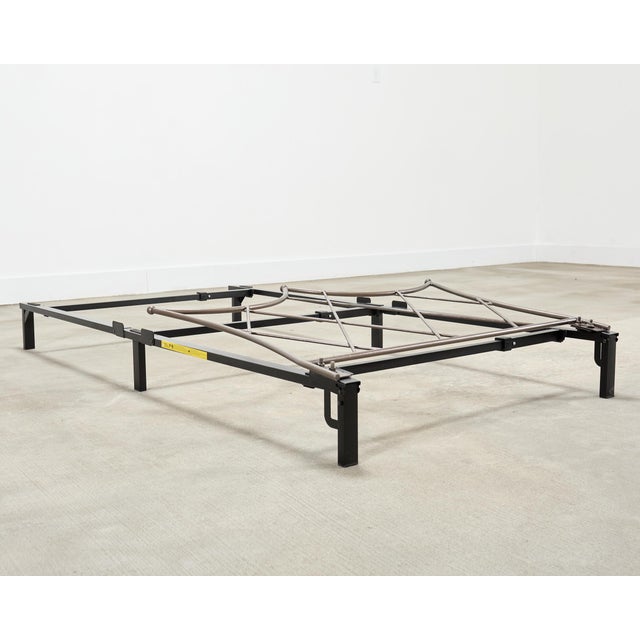Pair of French Neoclassical Iron Lattice Twin Bed Frames For Sale - Image 12 of 18