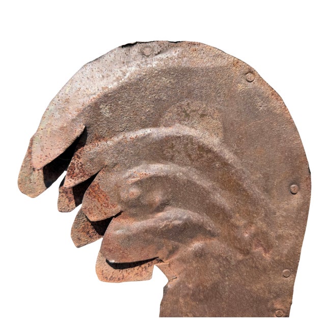 19th Century Sheet-Iron Rooster Weathervane, Rare American Folk Art, Ca. 1830-1860 For Sale - Image 4 of 6