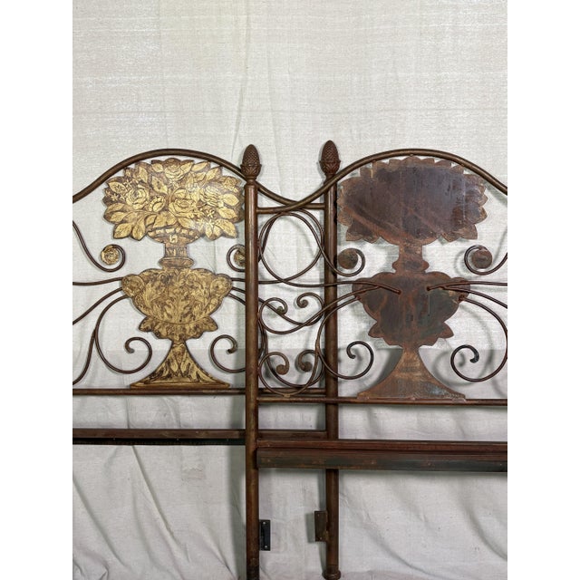 Painted Wrought‑Iron Panels by Slayman Forge — Pair (1995) For Sale - Image 9 of 12