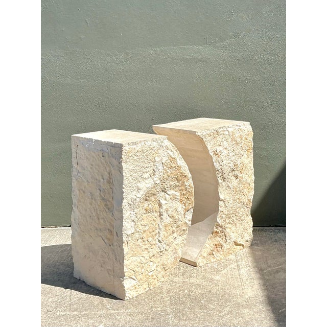 Stone Vintage Italian Tessellated Stone Dining Table Pedestal For Sale - Image 7 of 12