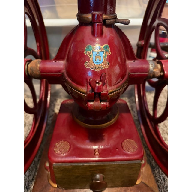 Late 19th Century Elma Model No.8 Cast Iron Table Top Coffee Grinder For Sale - Image 4 of 6