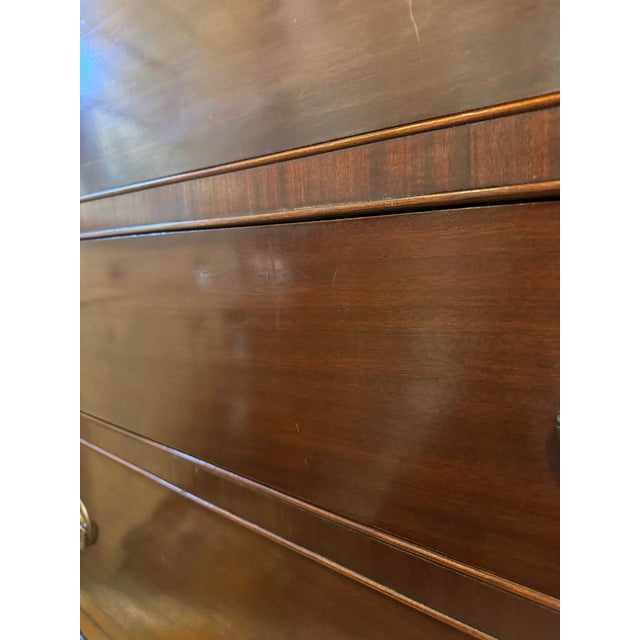 Vintage 5 Drawer Mahogany Chest of Drawers For Sale - Image 9 of 12