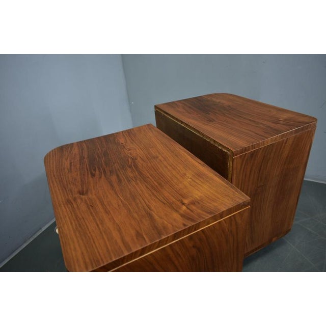 Art Deco Bedside Tables, Czechoslovakia, 1939, Set of 2 For Sale - Image 16 of 18