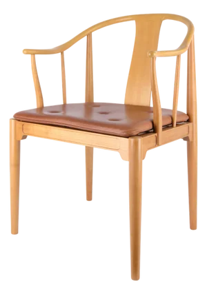 Model FH 4283 China Chair in Cherrywood and Cognac Leather by Hans J. Wegner