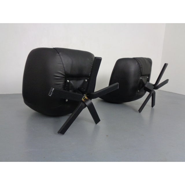 Leather Swivel Chair by H. W. Klein for Bramin, Denmark, 1970s For Sale - Image 10 of 13