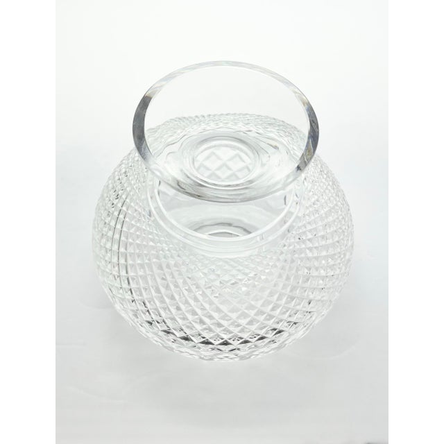 1990s Waterford Inishmore/Inishmaan, Alana Electric Crystal Hurricane Table Lamp For Sale - Image 10 of 12