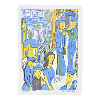 Albert Christoph Reck, Hefenszene (Harbor Scene), 1962, Lithograph For Sale