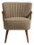 Mid-Century Modern Shellback Upholstered Armchair, Antique, Denmark, Circa 1940 For Sale