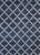 Modern Indian Dhurrie blue, white handmade cotton rug by Doris Leslie Blau Size: 11.10" x 16.6" (360 x 502 cm). The...
