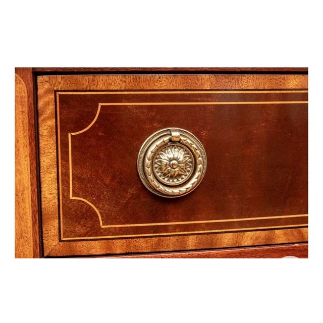 Hepplewhite Baker Historic Charleston Mahogany Inlaid Sideboard Server Buffet For Sale - Image 3 of 5