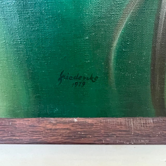 Mid-Century Modern Original Elise Friederike Abstract Oil Painting “Bruxas” (1979) For Sale - Image 3 of 10