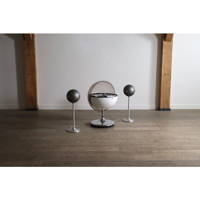 Black Vintage Vision 2000 Hifi Stereo System by Thilo Oerke for Rosita with Audiorama Speakers from Grundig, Germany, 1965, Set of 3 For Sale - Image 8 of 10