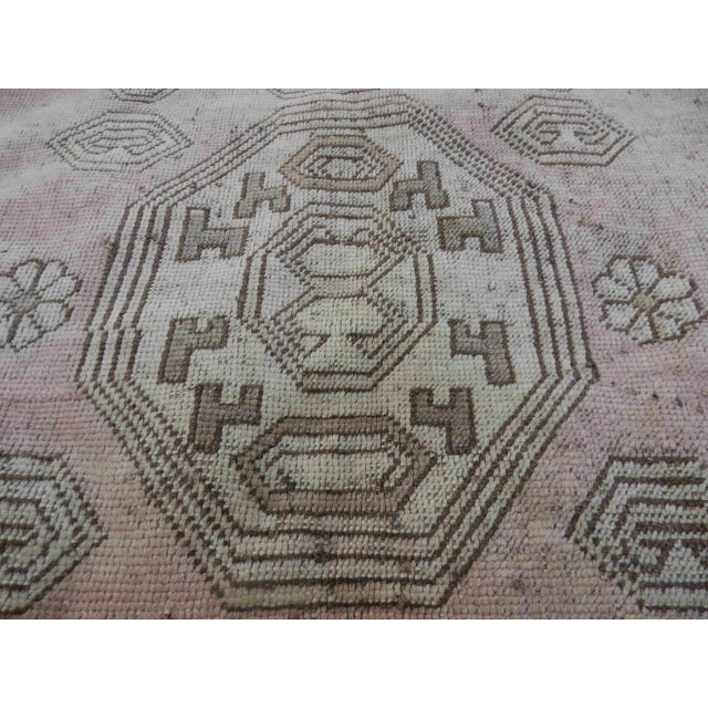 Textile Distressed Oushak Rug 3′12″ × 4′7″ For Sale - Image 7 of 10