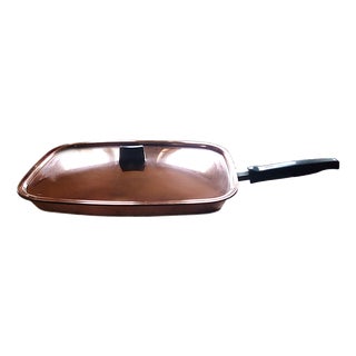 Large Copper Stainless Fish Frying Pan from Spring Culinox, Switzerland For Sale