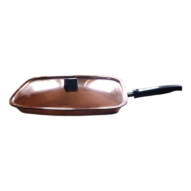 Large Copper Stainless Fish Frying Pan from Spring Culinox, Switzerland For Sale