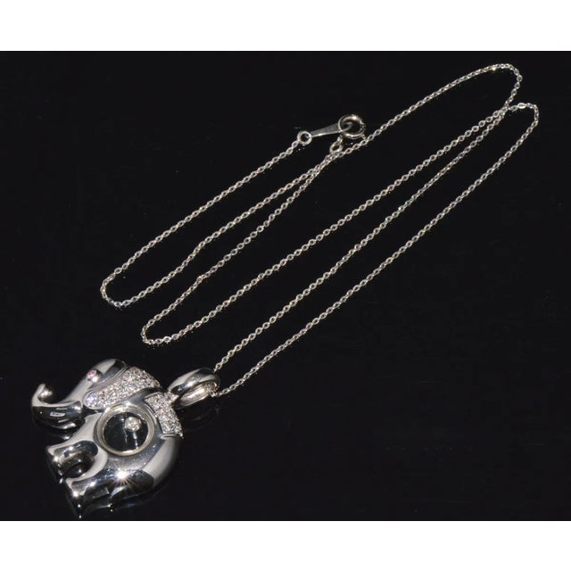 Gemstone Certified Natural 0.51Cts VS G Diamond Ruby Solid 950 Platinum 18K Gold Pendant Necklace For Sale - Image 7 of 10