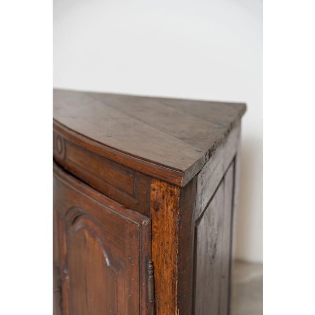 18th Century French Provincial Louis XV Corner Cabinet For Sale - Image 10 of 18
