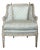 Late 19th Century Louis XVI Carved Bergere Chair For Sale
