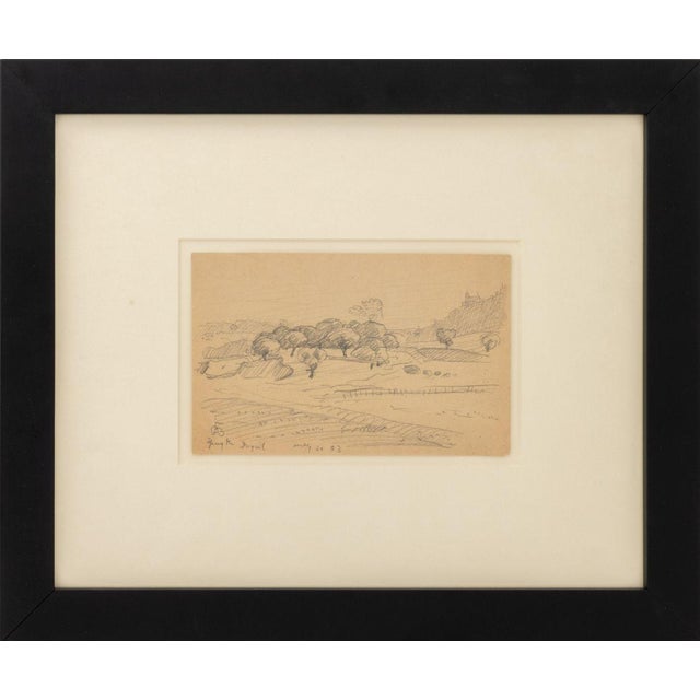 Drawing/Sketching Materials Oscar F. Bluemner Landscape Scenes Graphite, 2 For Sale - Image 7 of 12