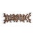 Marc Creates Mid Century Brutalist Metal Wall Sculpture This sculpture measures: 47.75 wide x 4.75 deep x 16.5 inches high...