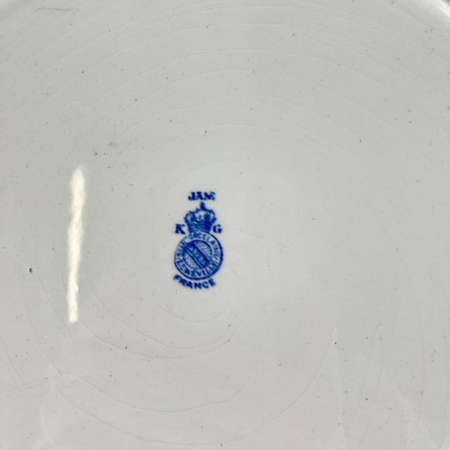 Large Round Jane Model Platter from KG Lunéville, 1890s For Sale - Image 5 of 11
