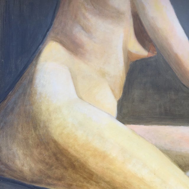 Vintage Original Female Nude Painting For Sale - Image 4 of 8