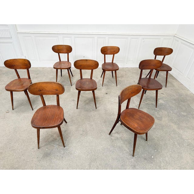Chairs from Baumann, 1960s, Set of 8 For Sale - Image 4 of 9