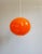 Large Space Age Pendant Light in Orange Opaline, 1970s For Sale - Image 3 of 12