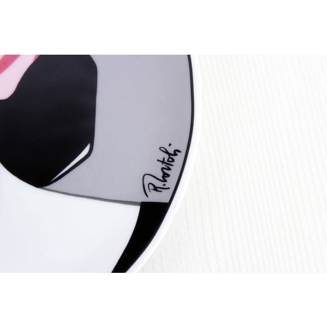 Art Deco Plate by Roberto Tortoli, 1960s For Sale - Image 4 of 11