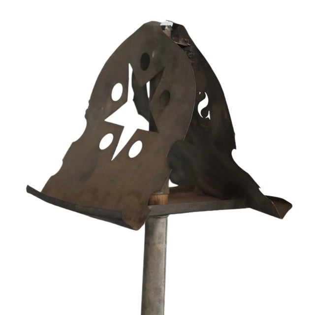 French 1888 French Double-Sided Metal Music Stand For Sale - Image 3 of 5