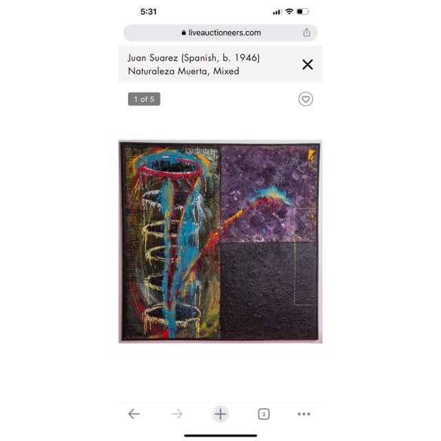 Juan Suarez, Large Spanish Contemporary Art Juan Suarez Abstract Bold Painting Triptych Group, 1988 For Sale - Image 4 of 7