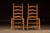 American Pair of Mid 20th Century American Ladderback Rush Seat Dining Chairs For Sale - Image 3 of 7