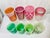Rare Antique Circa 1930s Art Glass Tumblers Set of 8 For Sale - Image 4 of 11