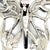 1990s 1990s John Hardy Estate Ladies Butterfly Brooch & Scarf Clip Rhodium Plated For Sale - Image 5 of 6